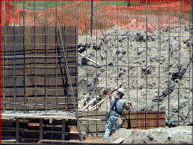 Wall going up